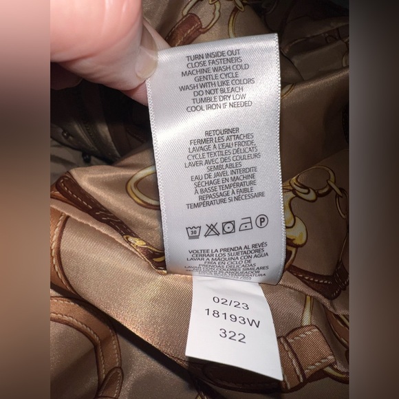 $290 NWT Lauren Ralph Lauren Women's Camel Brown Hooded Quilted Coat Plus Sz 3X - Picture 11 of 12